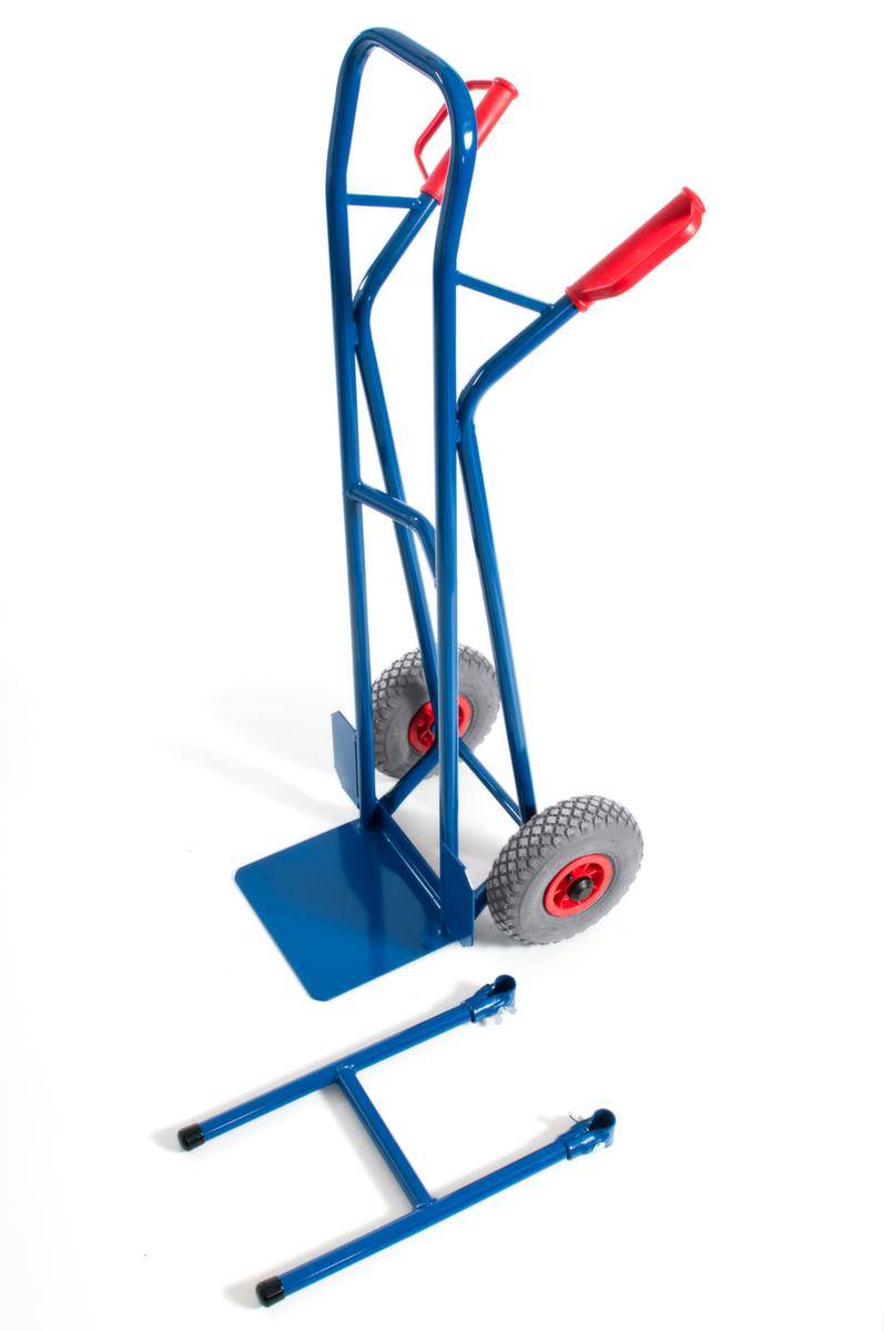 Stuhlkarre,Tragl. 250kg,Schaufel BxT 300x225mm,RAL5010,Luft-Bereifung