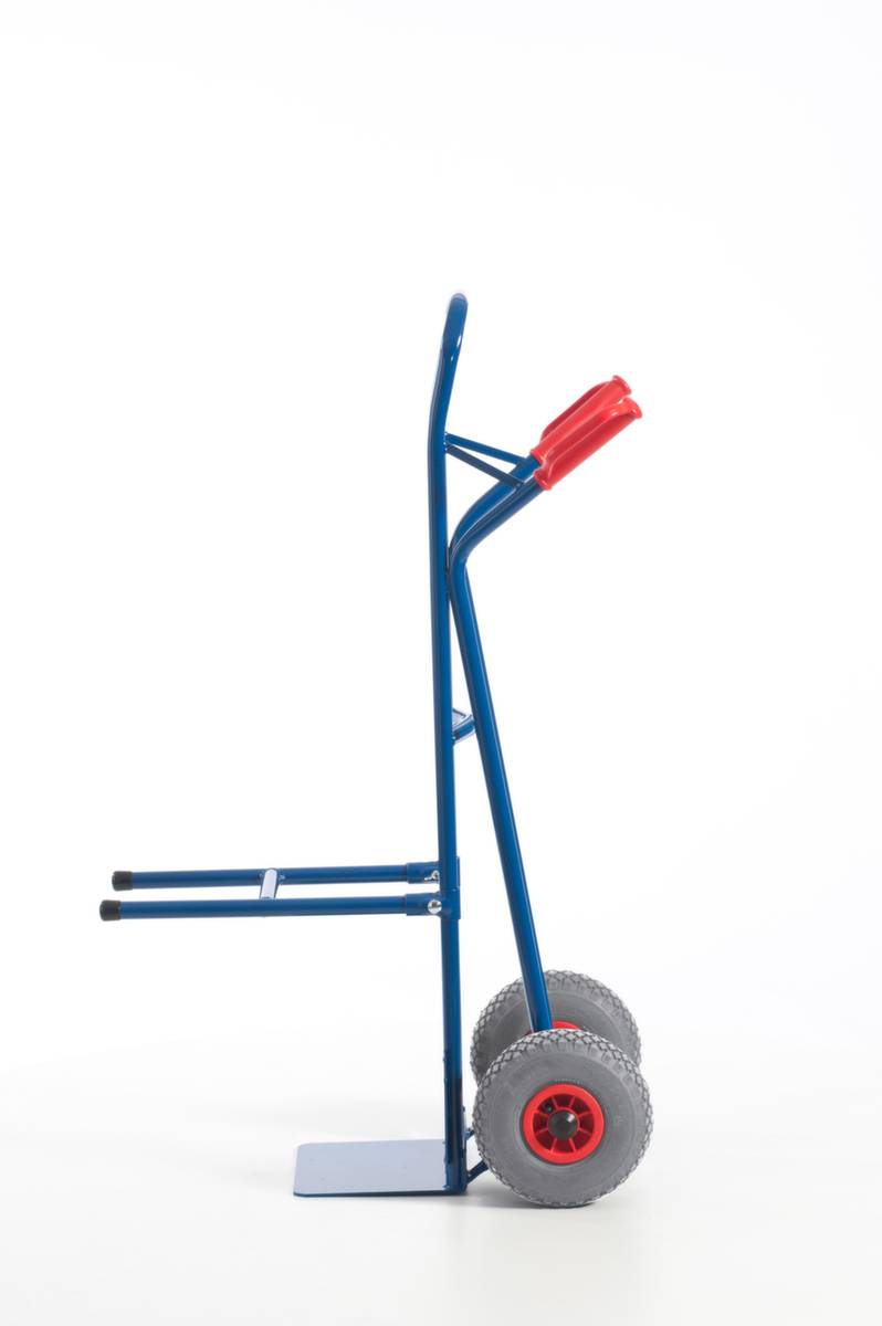 Stuhlkarre,Tragl. 250kg,Schaufel BxT 300x225mm,RAL5010,Luft-Bereifung