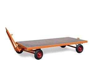 Industrieanhänger L2000xB1000mm Trgf.2000kg 1-Achs-Drehschemel-Lenkung Vollgummi