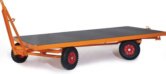 Industrieanhänger L2500xB1250mm Trgf.2000kg 2-Achs-Drehschemel-Lenkung Vollgummi