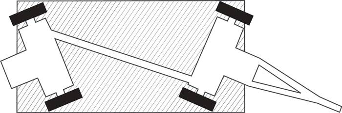 Industrieanhänger L2500xB1250mm Trgf.2000kg 2-Achs-Drehschemel-Lenkung Vollgummi