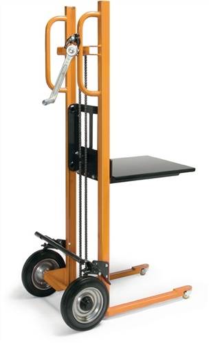 Hubkarre m.Plattform Hubh.1200mm Bereifung Gummi Trgf.250kg m.Feststellbremse