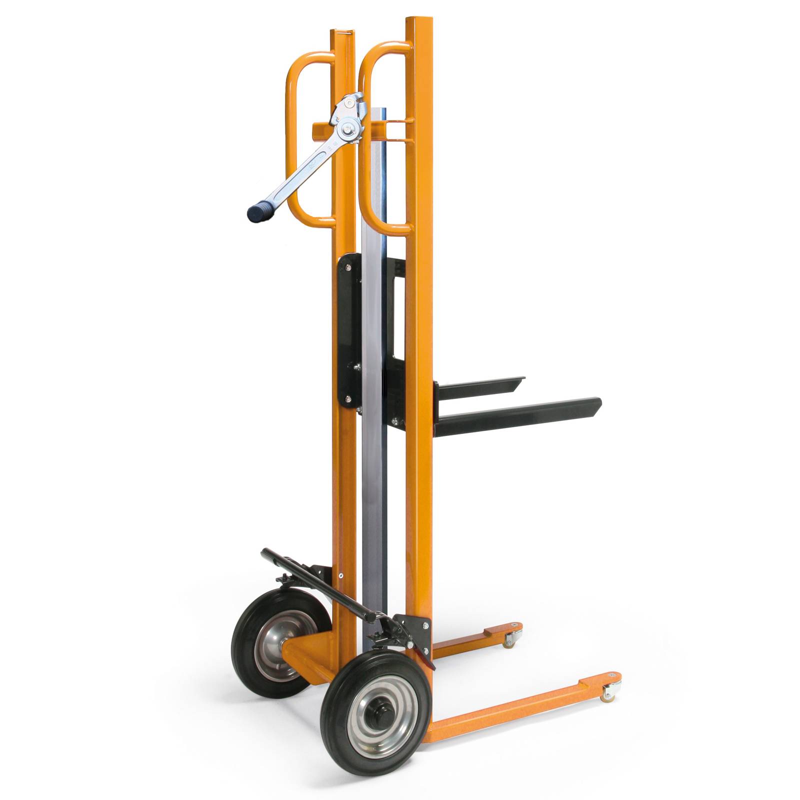 Protaurus Hubkarre mit Gabel 150kg Tragkraft Vollgummi- Bereifung