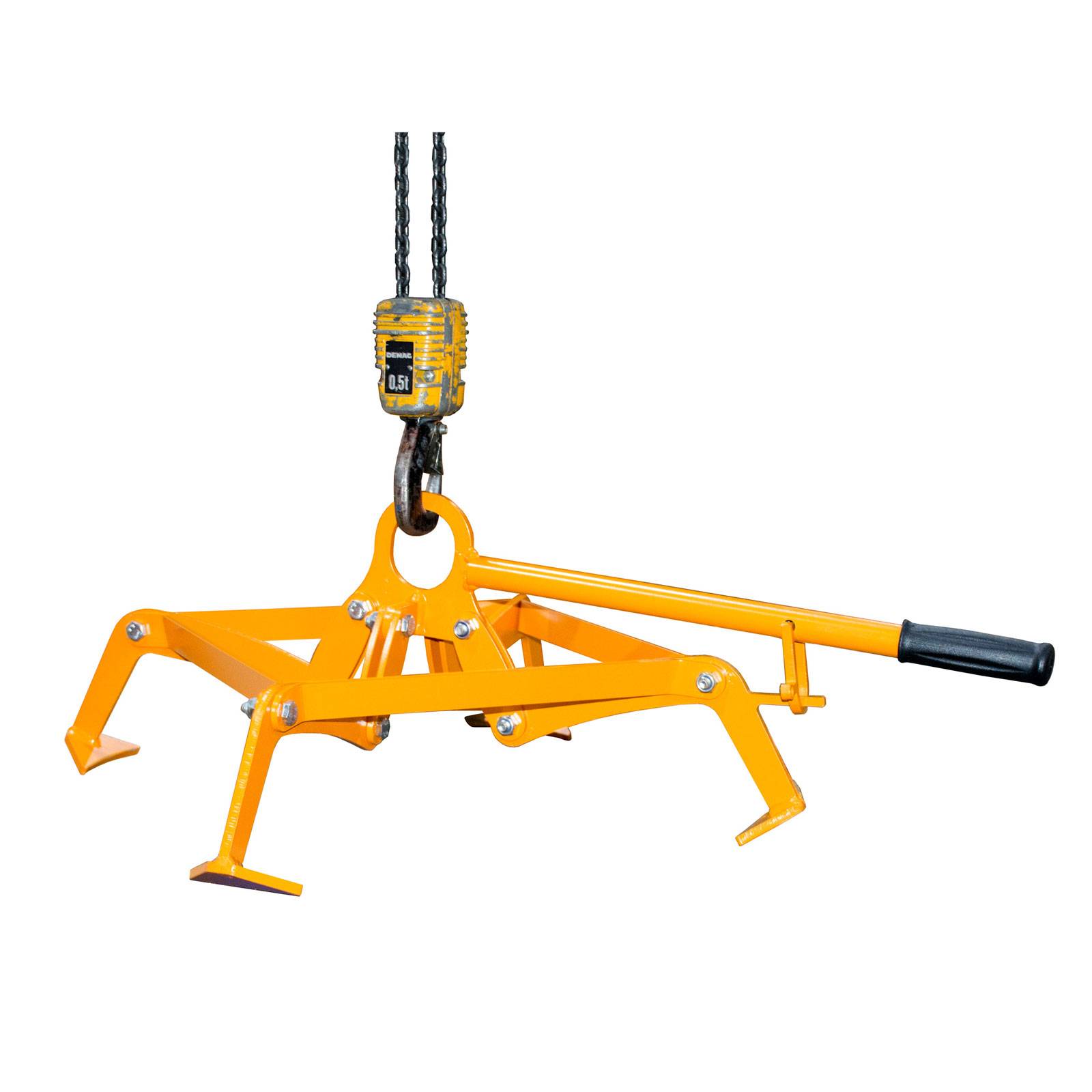 Fassgreifer 4P-D220, lackiert, Gelborange