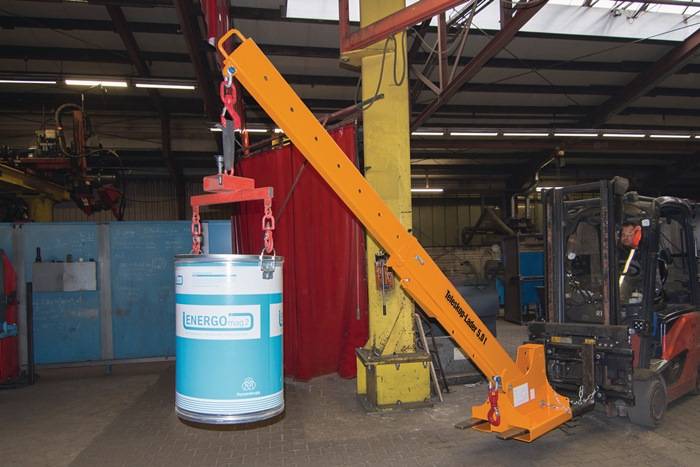 Teleskoplader max.3690mm Trgf.5000kg gelborange lack.f.Gabelstapler BAUER