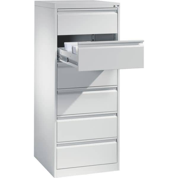 Karteischrank Acurado 12736322 S10000 A5quer 6 Schübe lichtgrau
