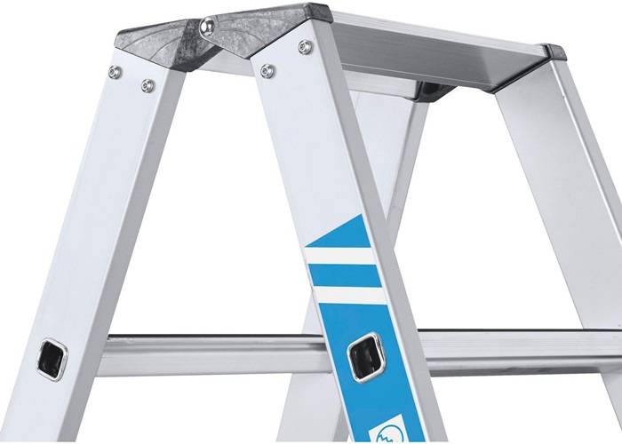 Stufen-Stehleiter R13step B 2x3 Stufen L.0,88m Arbeits-H.2,3m G.5,8kg Zarges
