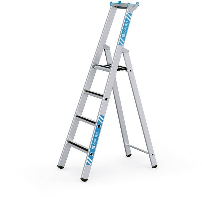 Stufen-Stehleiter R13step S 4Stufen L.1,87m Arbeits-H.3,1m LM G.9,8kg Zarges