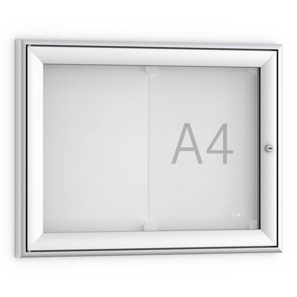 wsm Schaukasten Softline FSK 2x DIN A4 für den Außen- und Innenbereich, mit