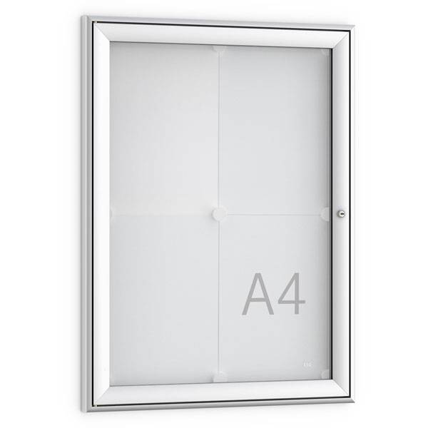 wsm Schaukasten Softline FSK 4x DIN A4 für den Außen- und Innenbereich, mit