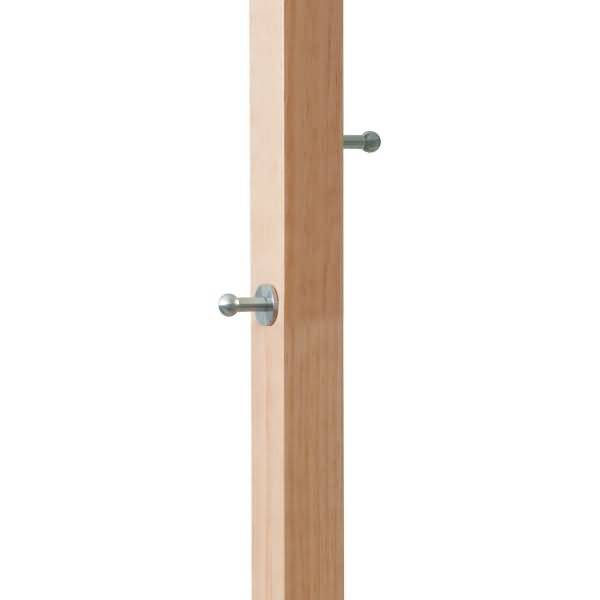 Garderobenständer easycloth Wood Range Modell a mit Schirmständer 6 Haken Holz/Metall grün