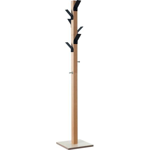 Garderobenständer easycloth Wood Range Modell A 6 Haken Holz/Metall schwarz