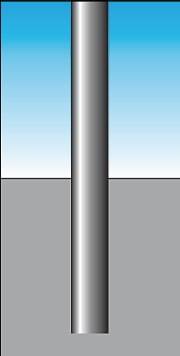 Sperrpfosten STA rot-weiß D.76mm z.Bet.m.Spitzkappe URBANUS