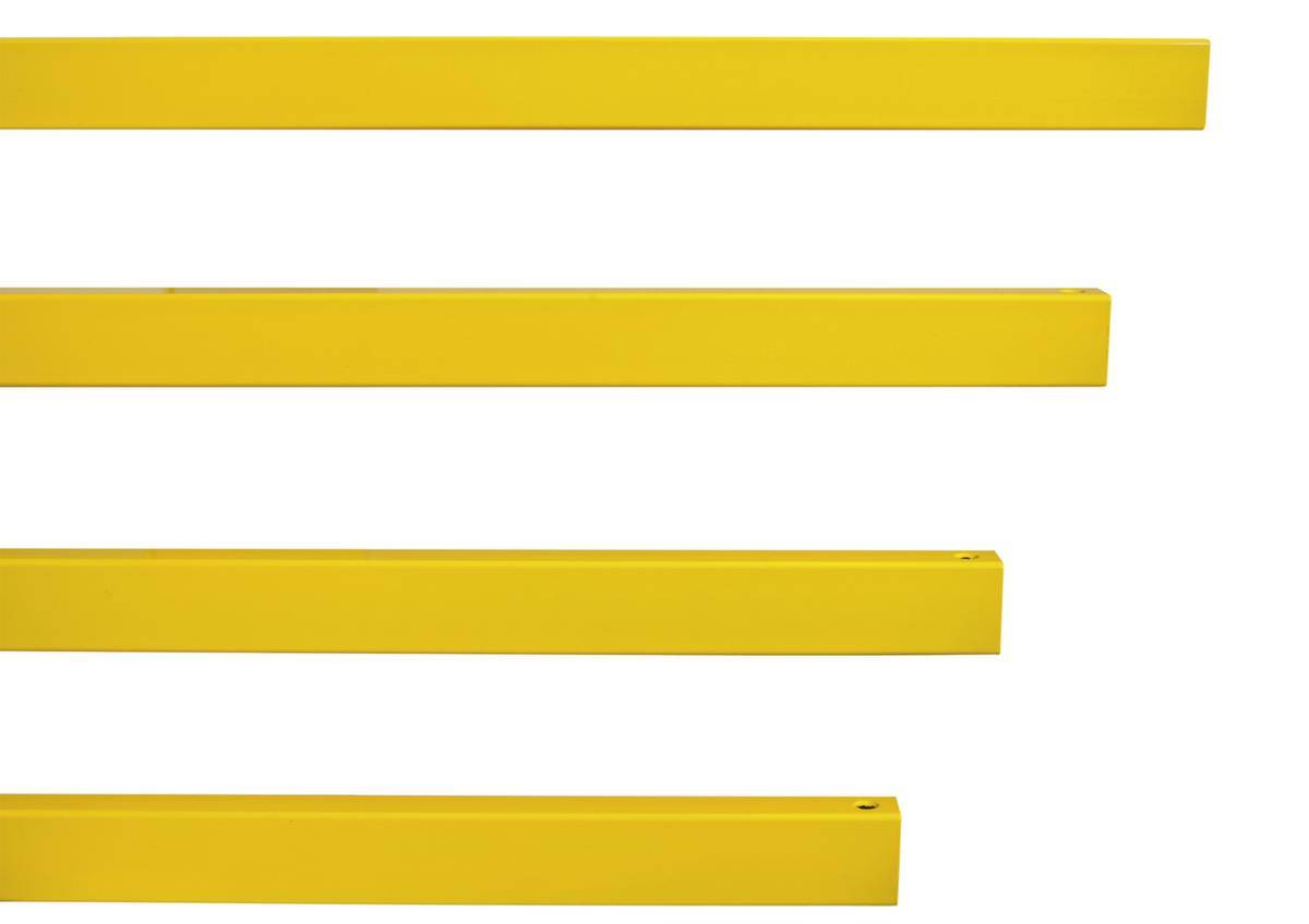 Rammschutzplanke,Querbalken,f. innen,HxLxT 60x1500x40mm,Stahl,gelb,z. Schrauben