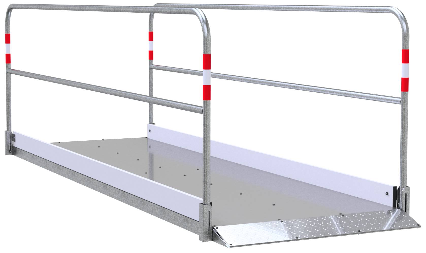 Schake 20273 Grabenbrücke aus Stahl / Aluminium Breite: 1,00 m, Länge: 3,30 m