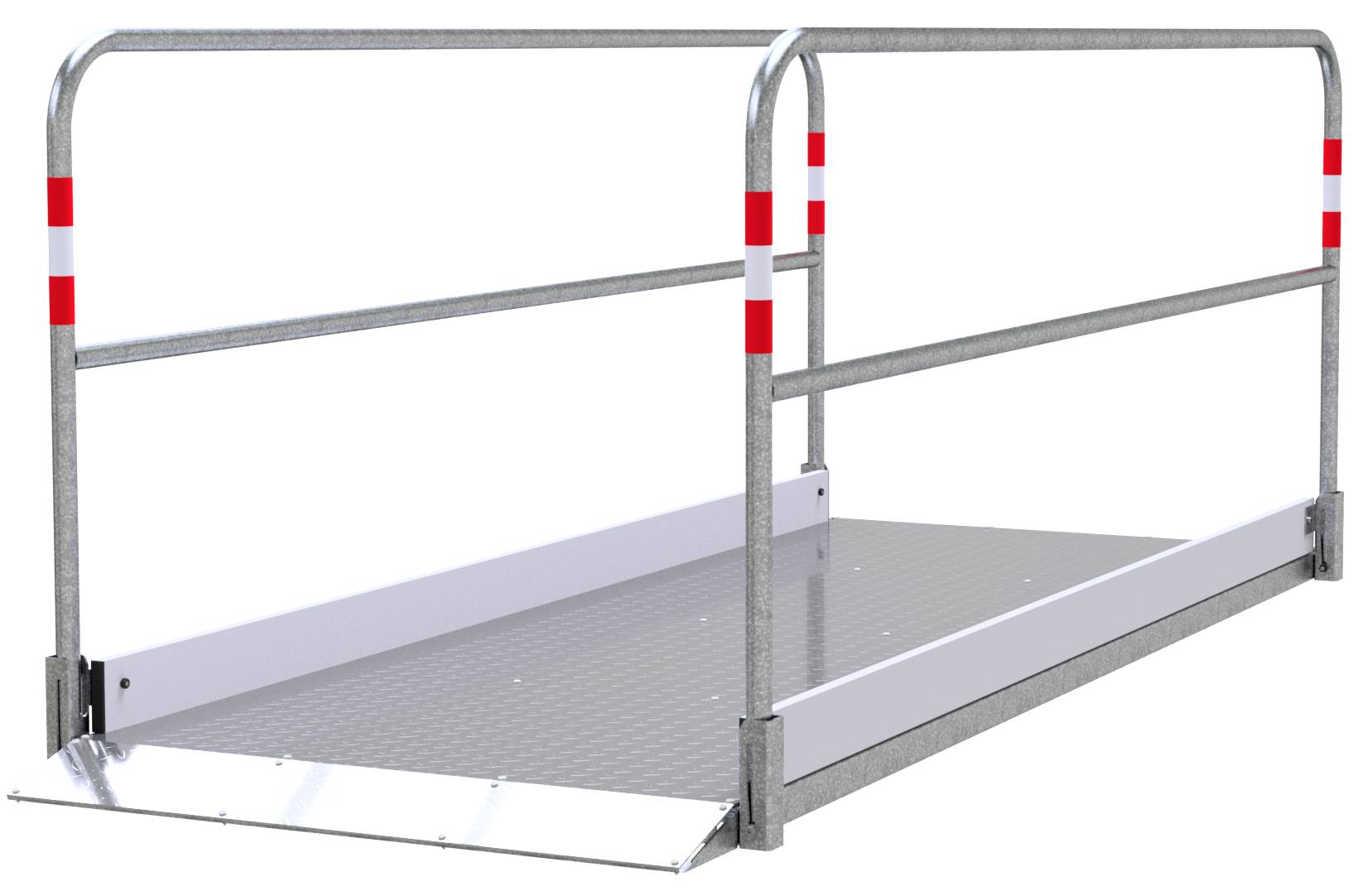 Schake 20272 Grabenbrücke aus Stahl / Aluminium Breite: 1,00 m, Länge: 2,80 m