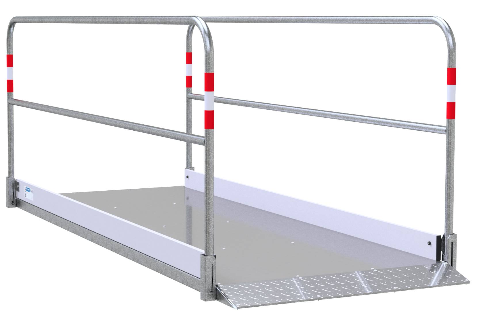Schake 20272 Grabenbrücke aus Stahl / Aluminium Breite: 1,00 m, Länge: 2,80 m