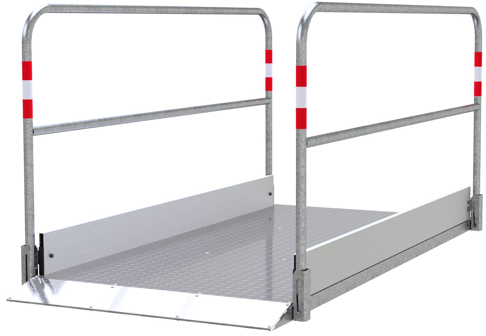 Schake 20271 Grabenbrücke aus Stahl / Aluminium Breite: 1,00 m, Länge: 2,30 m