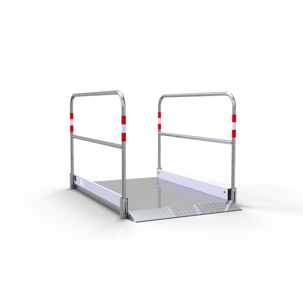 Schake 20270 Grabenbrücke aus Stahl / Aluminium Breite: 1,00 m, Länge: 1,80 m
