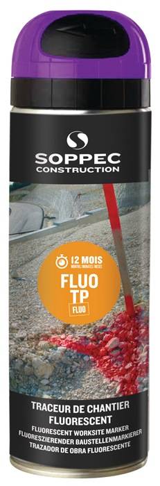 Baustellenmarkierspray FLUO TP neonviolett 500ml Spraydose SOPPEC