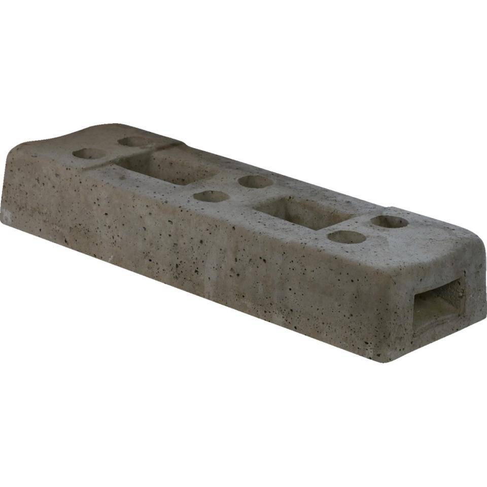 Schake Bauzaunfuß, für Bauzaun Profi u. Light, Beton, 220x700x125mm, 36kg