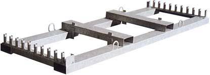 Lager-Transporttraverse B2000 mm vzk für Schrankenzaun Euro 1 - Artikel: 7830307312