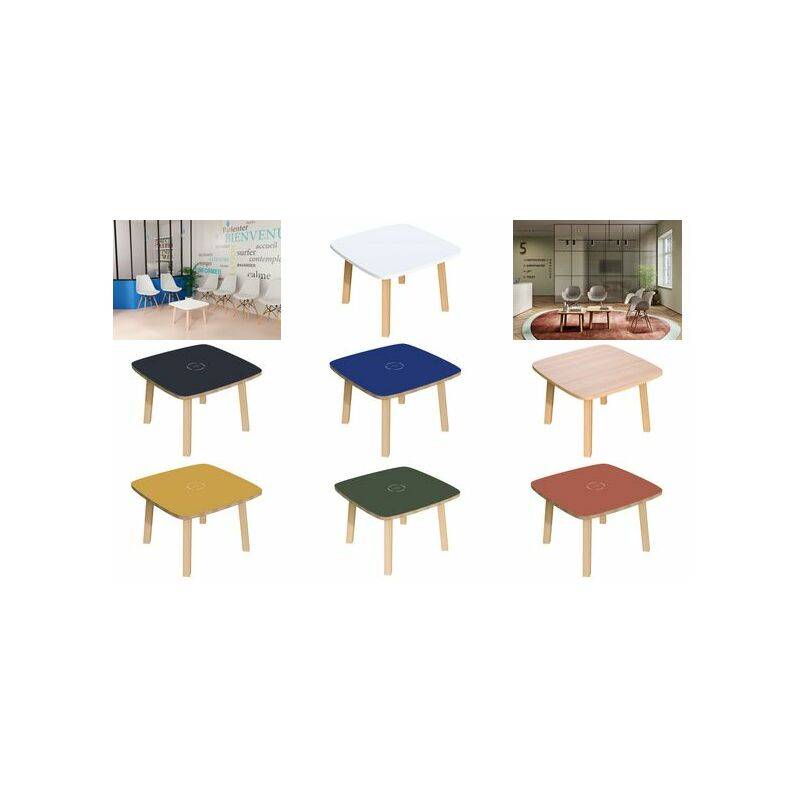 PAPERFLOW Beistelltisch "WOODY", aus massivem Holz, weiß