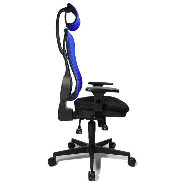 Drehstuhl Headpoint SY - blau mit Armlehnen.