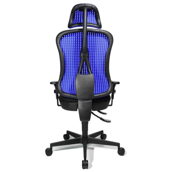 Drehstuhl Headpoint SY - blau mit Armlehnen.