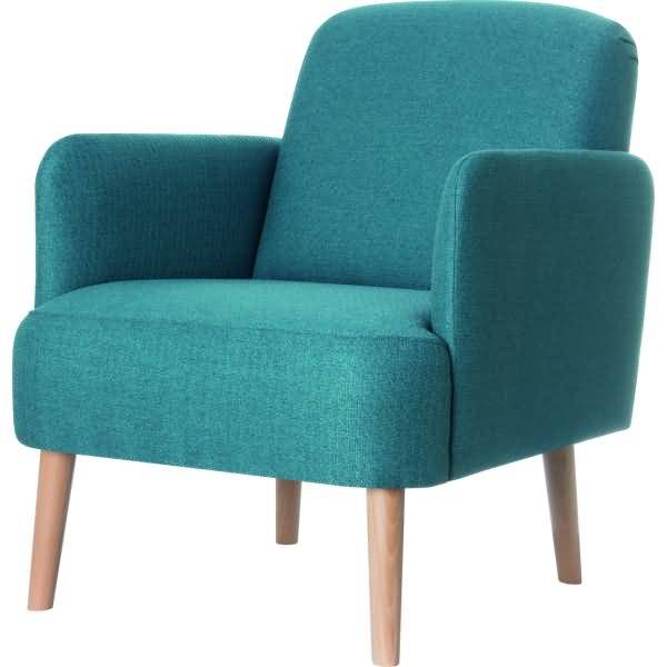 Sessel Brooks Retro-Look blau