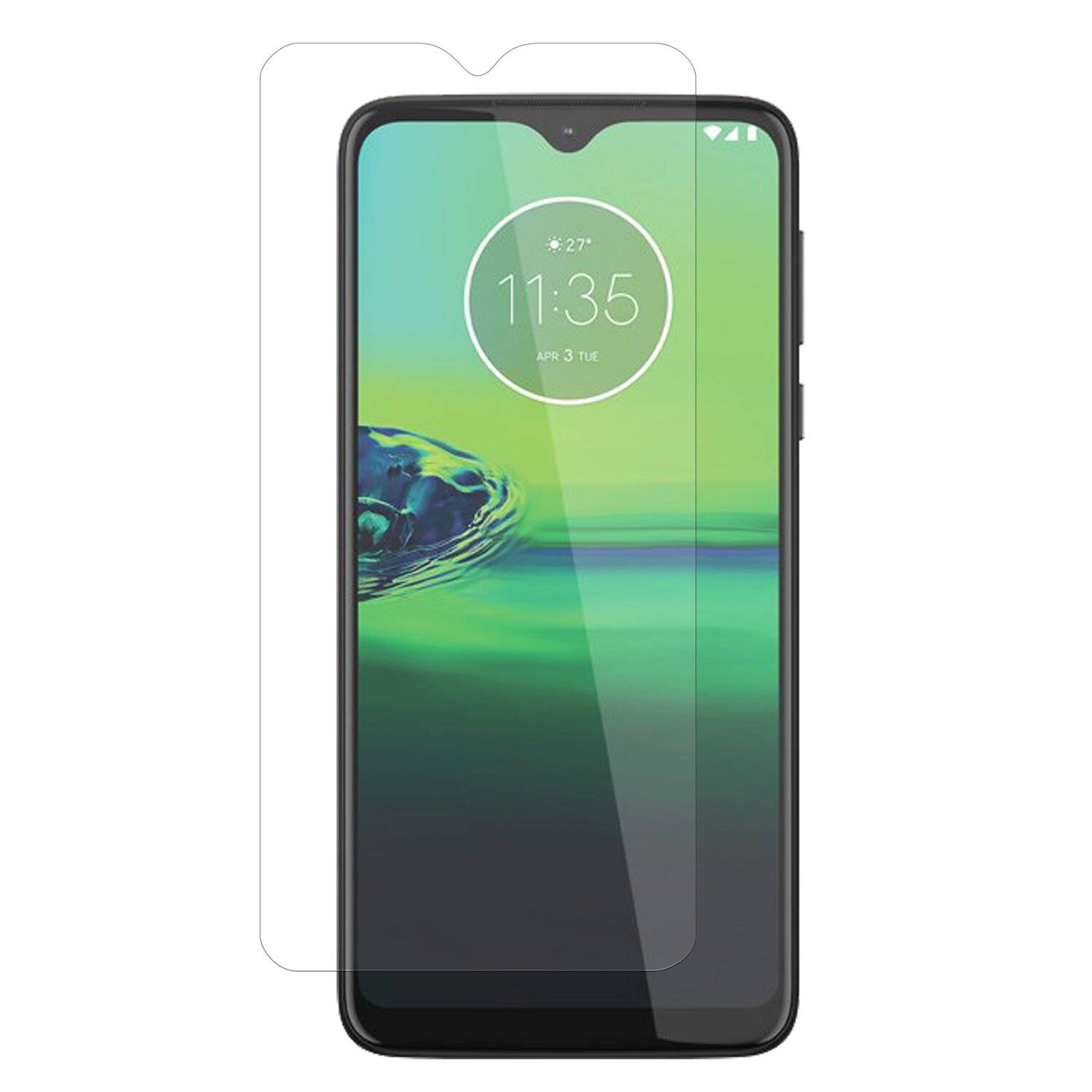 3X Schutz Schutz Glas 9H Tempered Glass Display Schutz Folie Display Glas Screen Protector kompatibel mit Motorola Moto G8 Play