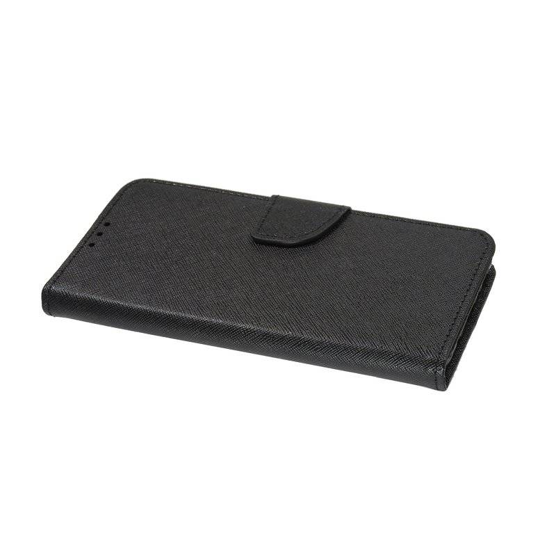 Buch Tasche Fancy für SAMSUNG GALAXY NOTE 10 LITE N770F Handy Hülle Etui Brieftasche Schutzhülle mit Standfunktion, Kartenfach Schwarz