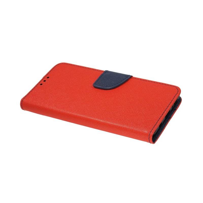 Buch Tasche Fancy für SAMSUNG GALAXY NOTE 10 LITE N770F Handy Hülle Etui Brieftasche Schutzhülle mit Standfunktion, Kartenfach Rot-Blau