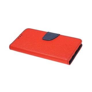 Buch Tasche "Fancy" kompatibel mit SAMSUNG GALAXY A71 (A715F) Handy Hülle Etui Brieftasche Schutzhülle mit Standfunktion, Kartenfach Rot-Blau