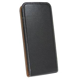 Flip Case kompatibel mit Samsung Galaxy Note 10 Lite (N770F) Handy Tasche vertikal aufklappbar Schutzhülle Klapp Hülle Schwarz