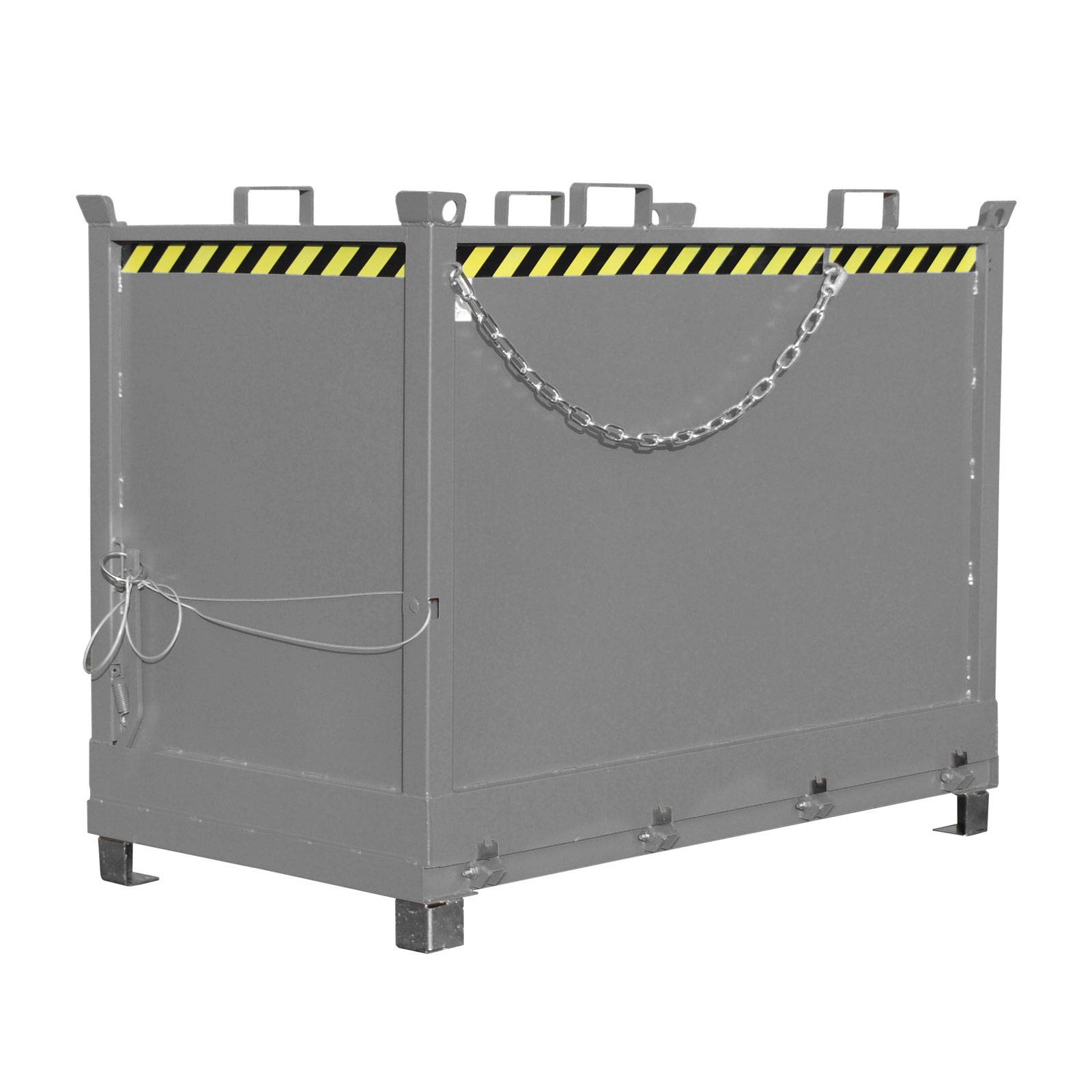 Klappbodenbehälter FB 2000, lackiert, Mausgrau