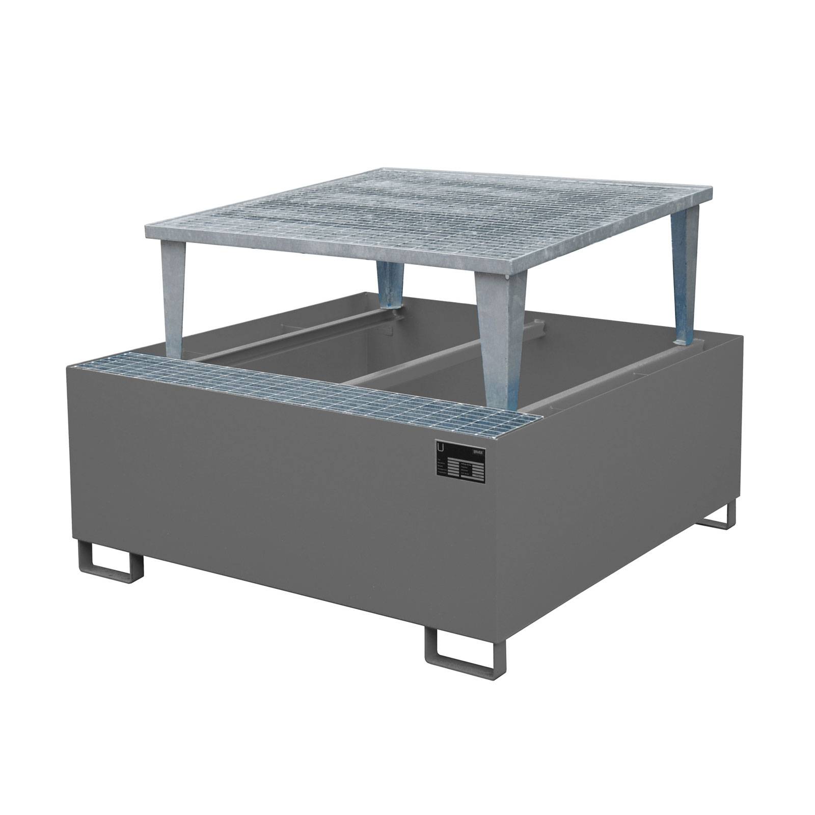 Auffangwanne AWA 1000, lackiert, Mausgrau