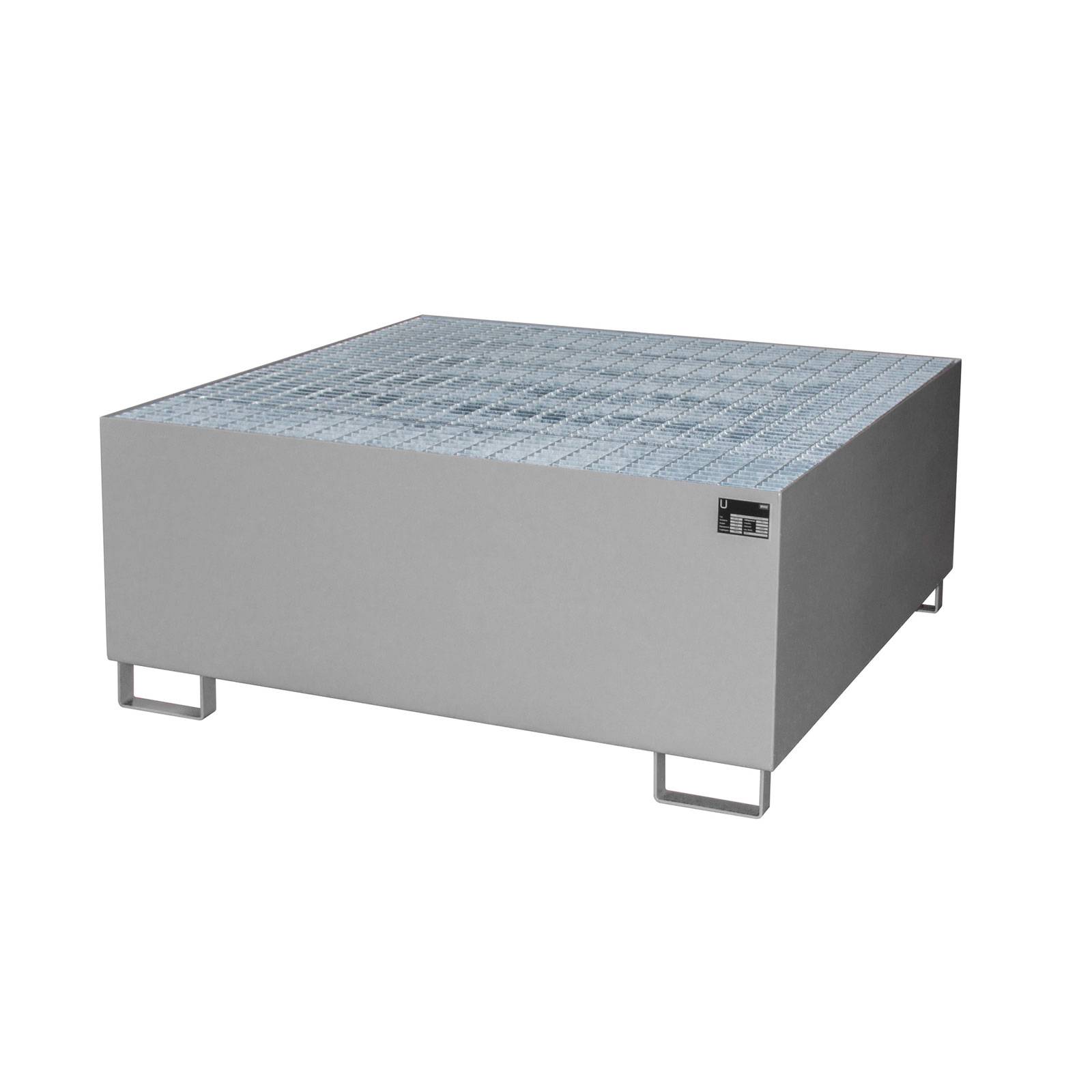 Auffangwanne AW 1000, lackiert, Mausgrau