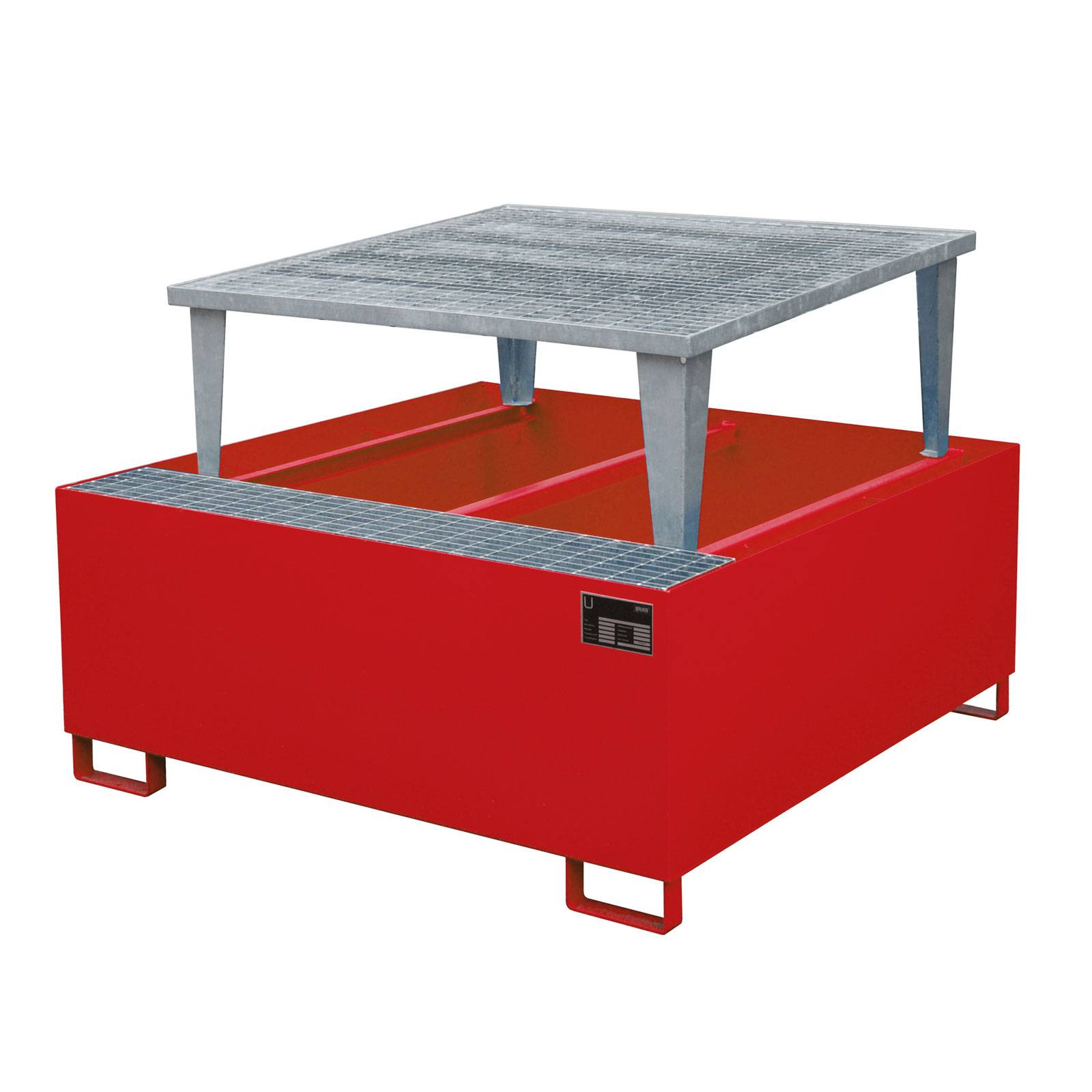 Auffangwanne AWA 1000, lackiert, Feuerrot