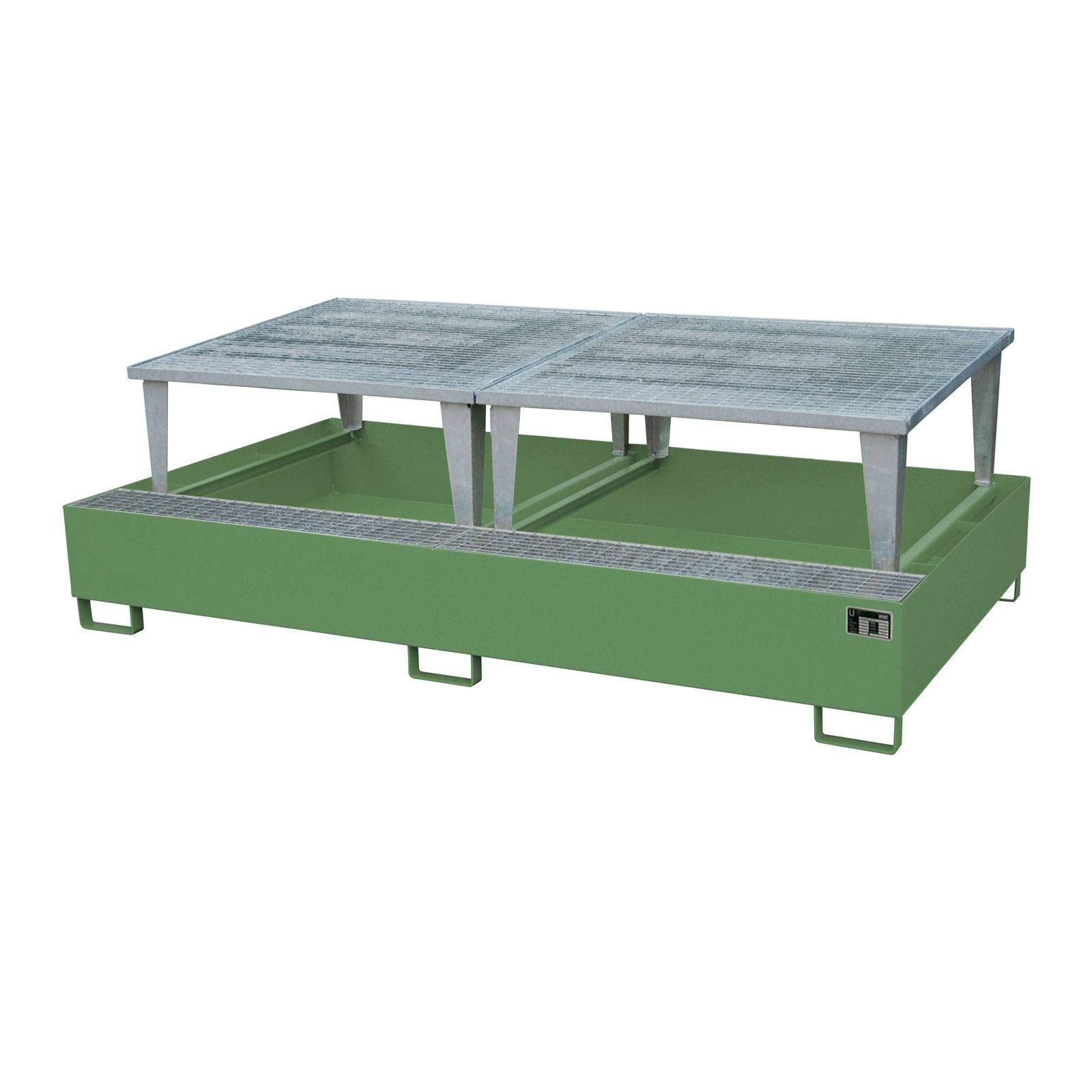 Auffangwanne AWA 1000-2, lackiert, Resedagrün