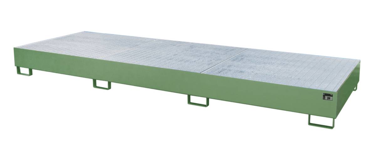 Auffangwanne AW 1000-3, lackiert, Resedagrün