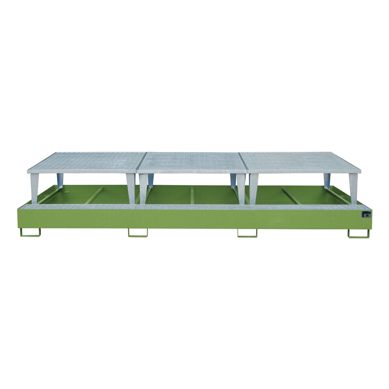 Auffangwanne AWA 1000-3, lackiert, Resedagrün