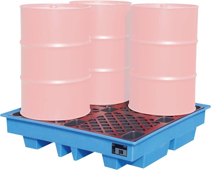 GREEN-LINE PE-Auffangwanne WP-PE 4/2, aus robustem Polyethylen, Blau