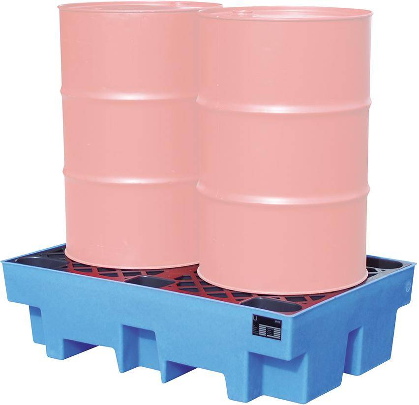 GREEN-LINE PE-Auffangwanne WP-PE 2/2, aus robustem Polyethylen, Blau