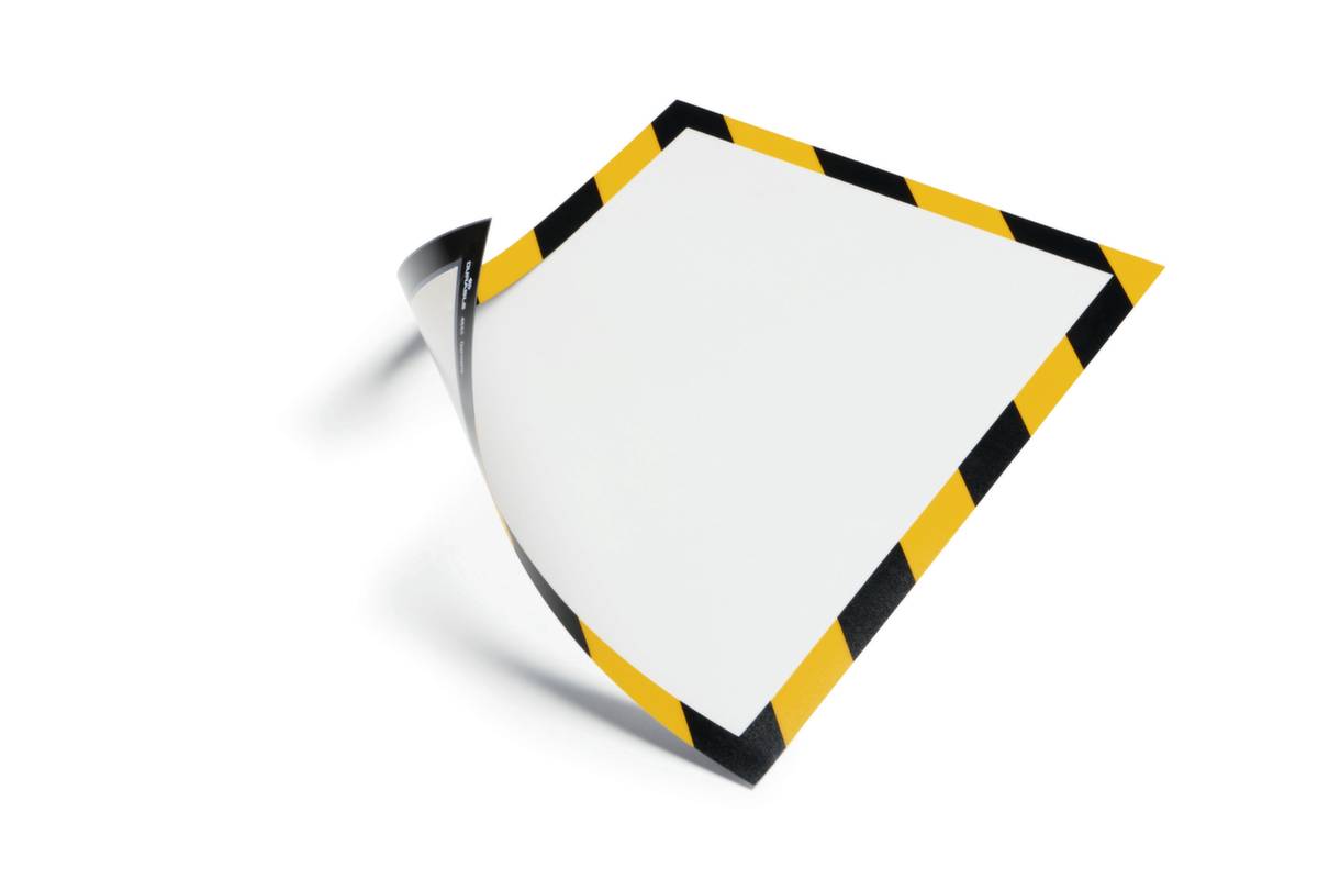 Magnetrahmen,DIN A4,Hoch-/Querformat,gelb/schwarz,Rückseite magnetisch