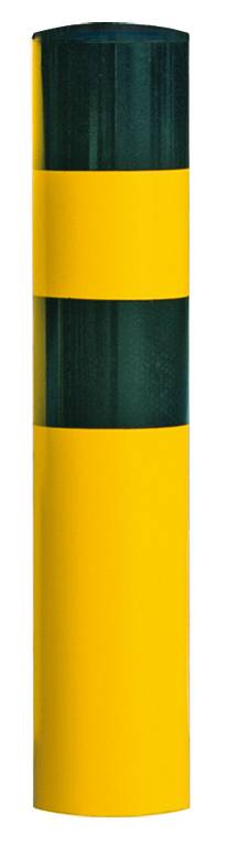 Rammschutz-Poller,f. außen,HxØ 1200x273mm,Stahl,gelb/schwarz,zum Einbetonieren
