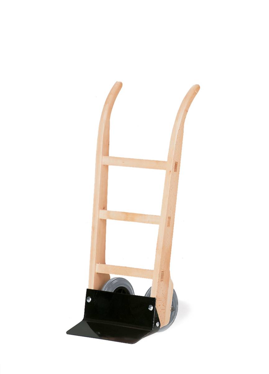 Holz-Sackkarre,Tragl. 200kg,Schaufel BxT 400x100mm,Schaufel Stahl,natur,TPE-Bereifung