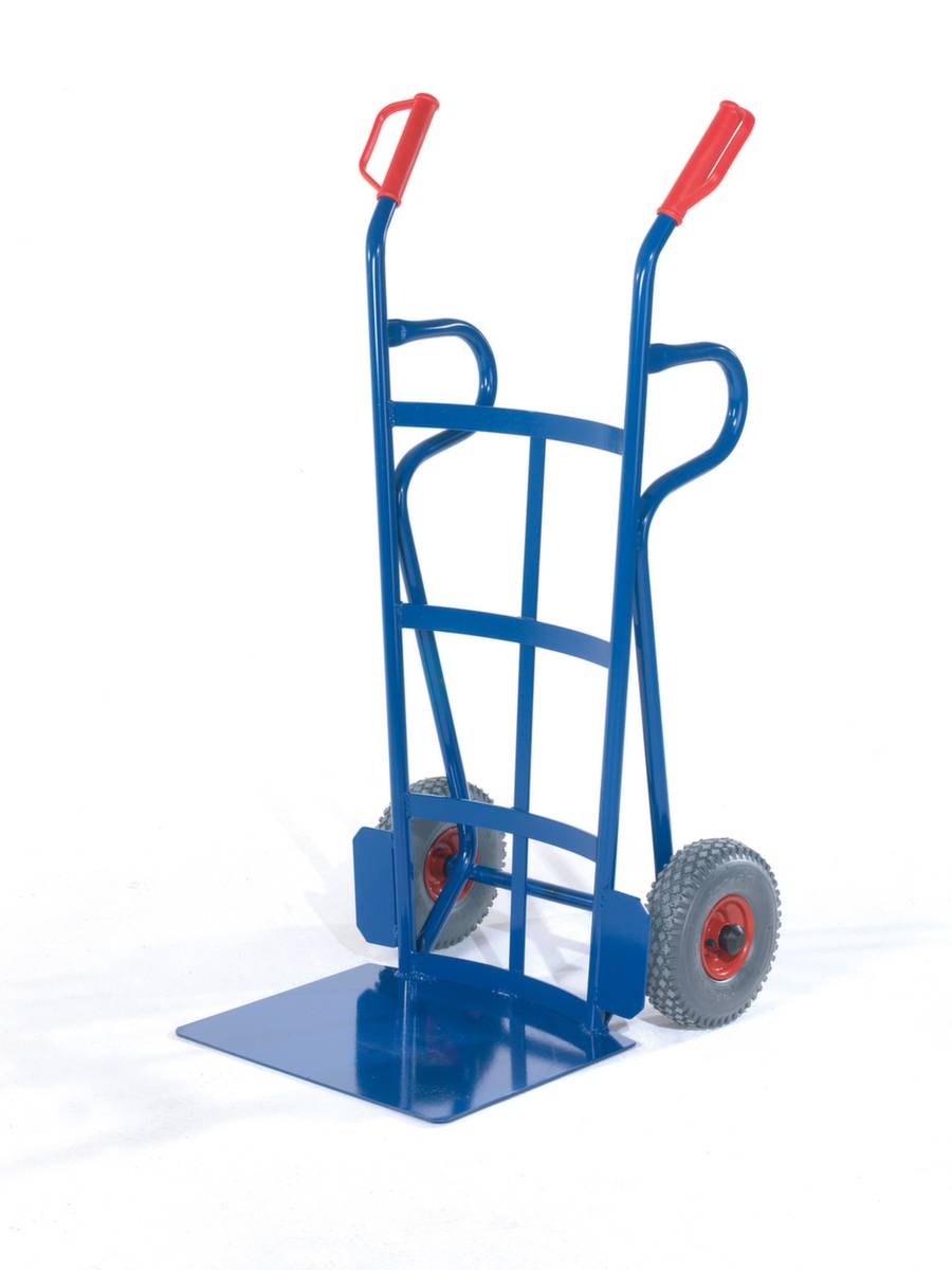 Reifenkarre,Tragl. 250kg,Schaufel BxT 500x400mm,RAL5010,Luft-Bereifung