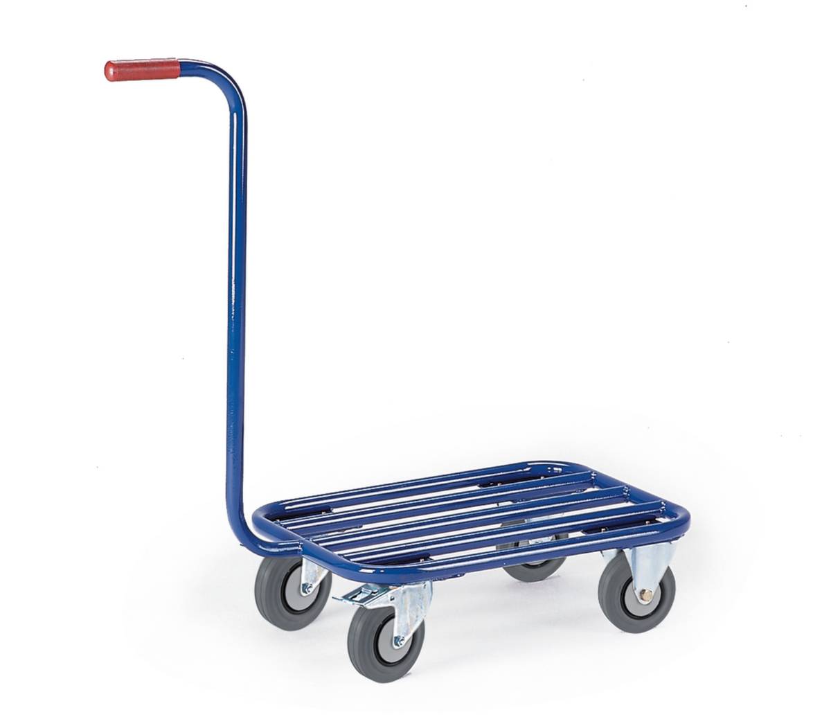 Griffroller,Tragl. 200kg,Ladefl. LxB 600x500mm,Lade H 190mm,RAL5010,2 Lenk-/2 Bockrollen