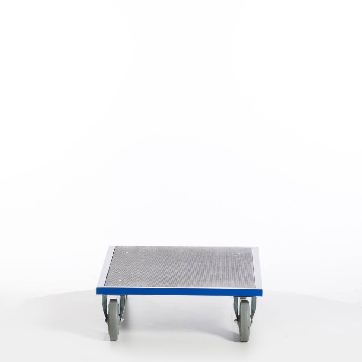 Plattformwagen,Tragl. 1200kg,Ladefl. LxB 1200x800mm,Siebdruckplatte,RAL5010,2 Lenk-/2 Bockrollen,Elastik-Bereifung